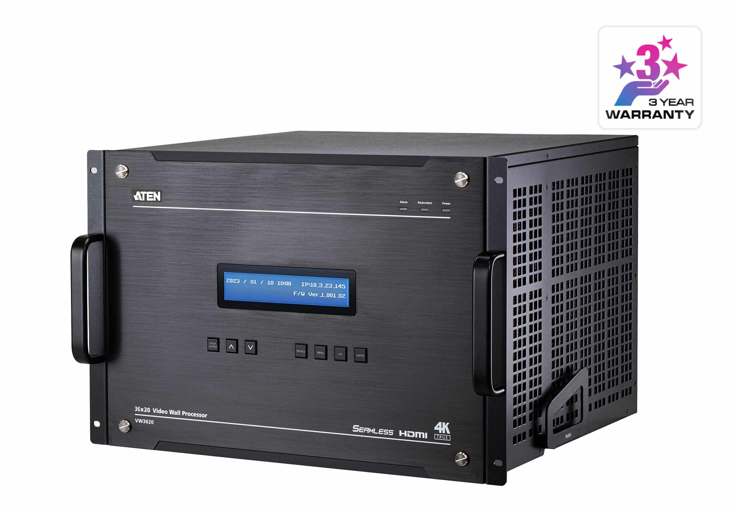 ATEN VW3620-AT-G videomuur-processor Zwart 573,4 W