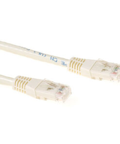 ACT Ivoor 2 meter LSZH U/UTP CAT6A patchkabel met RJ45 connectoren
