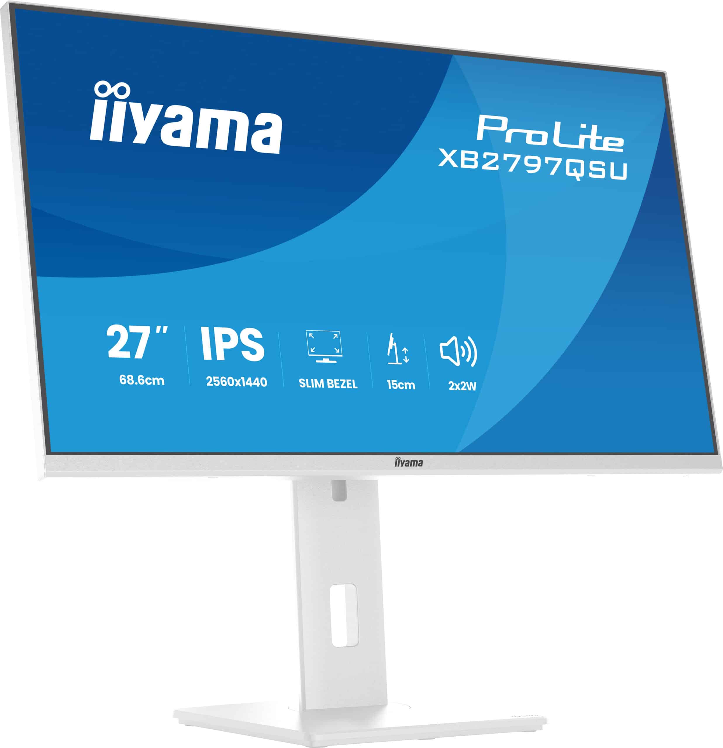 iiyama ProLite XB2797QSU-W1 computer monitor 68,6 cm (27") 2560 x 1440 Pixels Quad HD LED Wit - Afbeelding 8