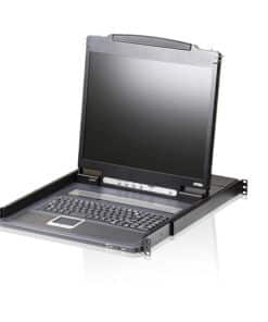 ATEN Lichtgewicht PS/2-USB VGA LCD Console met USB-Randapparatuur Ondersteuning
