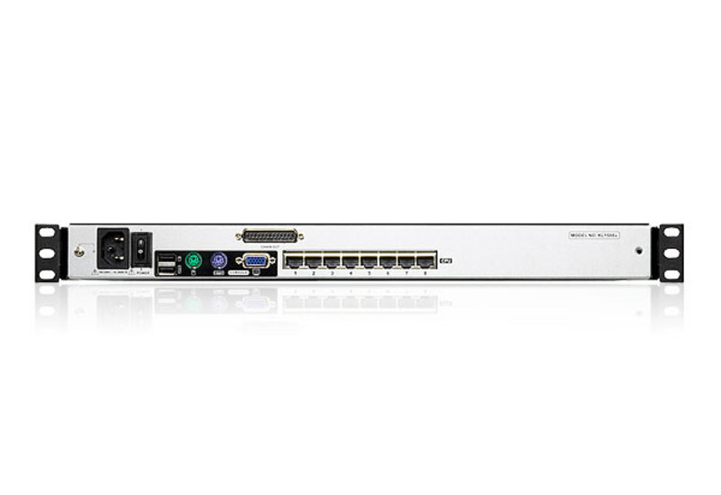 ATEN 8-poorts Cat 5 Dual Rail LCD KVM-switch met poort serieschakeling - Afbeelding 2