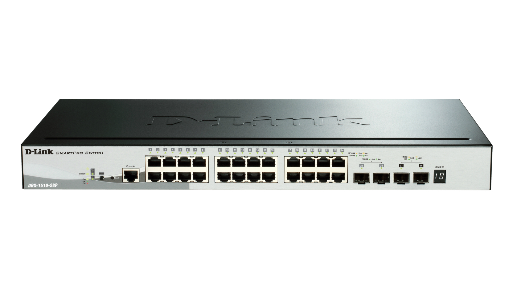 D-Link DGS-1510-28P netwerk-switch Managed L3 Gigabit Ethernet (10/100/1000) Power over Ethernet (PoE) Zwart - Afbeelding 2