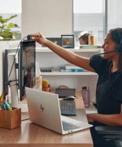 HP Poly Blackwire 3215 mono USB-C-headset + 3,5 mm stekker + USB-C/A-adapter (bulk) - Afbeelding 2