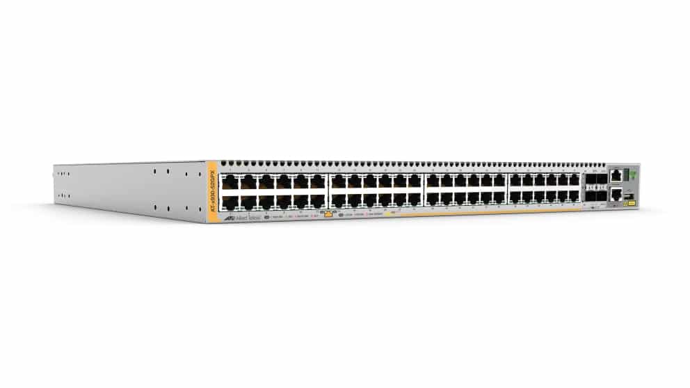 Allied Telesis AT-X930-52GPX-B01 netwerk-switch Managed L3 Gigabit Ethernet (10/100/1000) Power over Ethernet (PoE) Grijs
