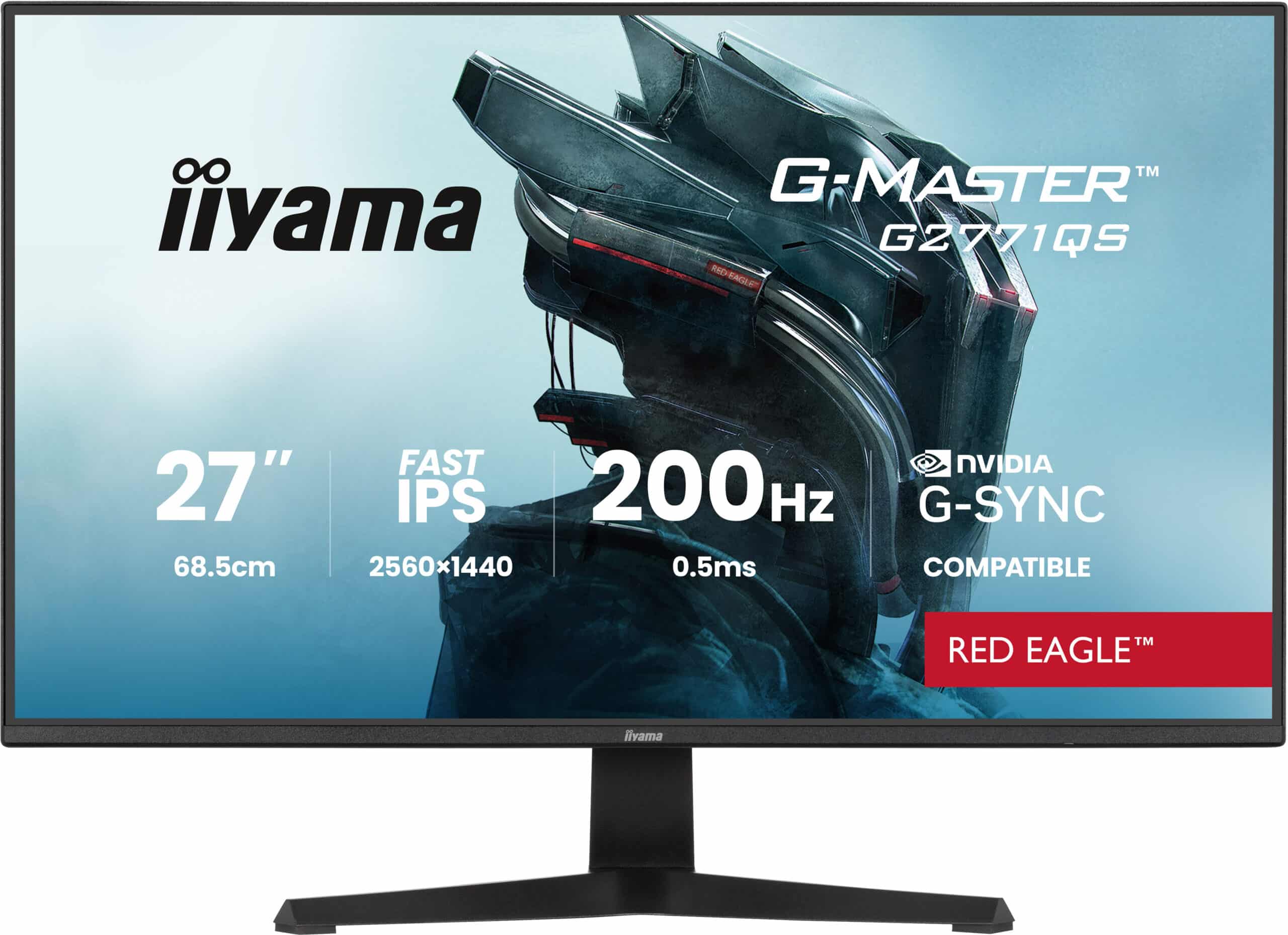 iiyama G-MASTER G2771QS-B1 computer monitor 68,6 cm (27") 2560 x 1440 Pixels Wide Quad HD Zwart