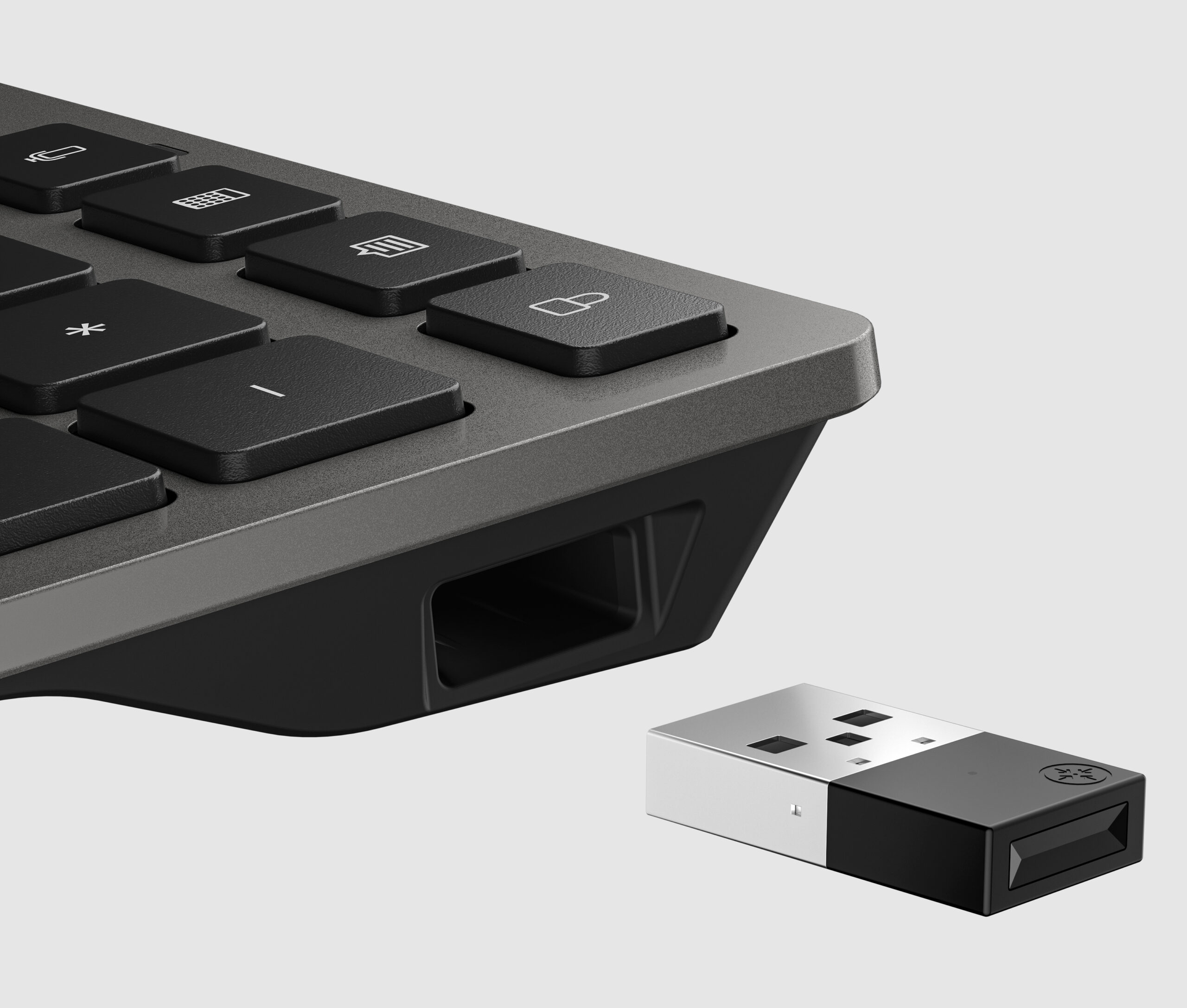 HP 725 Multi-Device Rchrgbl WL KBD Belg toetsenbord Thuis/Werk RF-draadloos + Bluetooth Zwart - Afbeelding 3