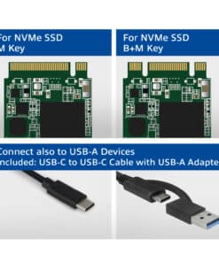 ACT USB-C M.2 NVMe / PCIe SSD Behuizing, tool-free - Afbeelding 3
