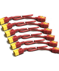 APC Voedingskabelkit (6 EA), met vergrendeling, C19 NAAR C20, 1,2M (4FT), rood - Afbeelding 2