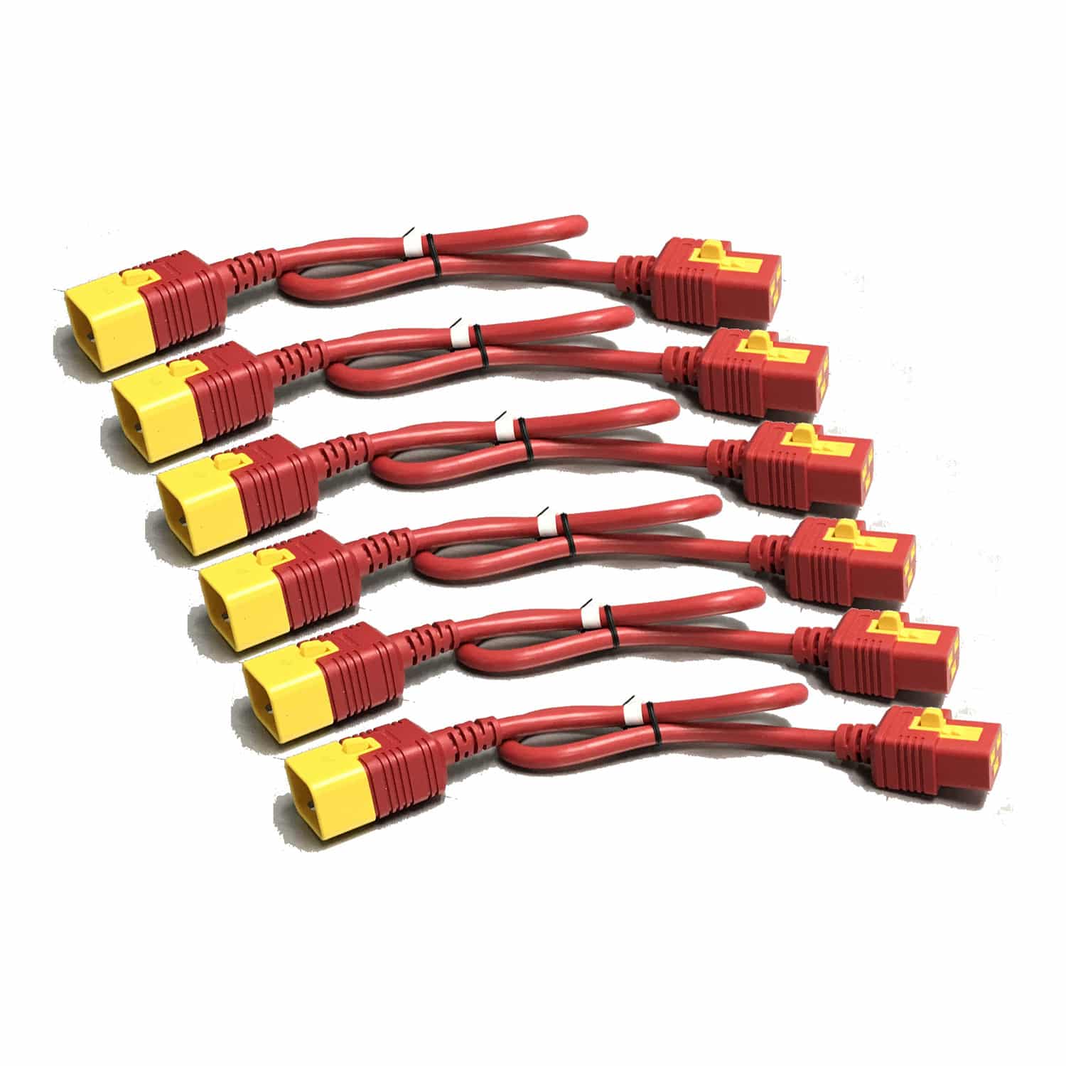 APC Voedingskabelkit (6 EA), met vergrendeling, C19 NAAR C20, 1,2M (4FT), rood - Afbeelding 2