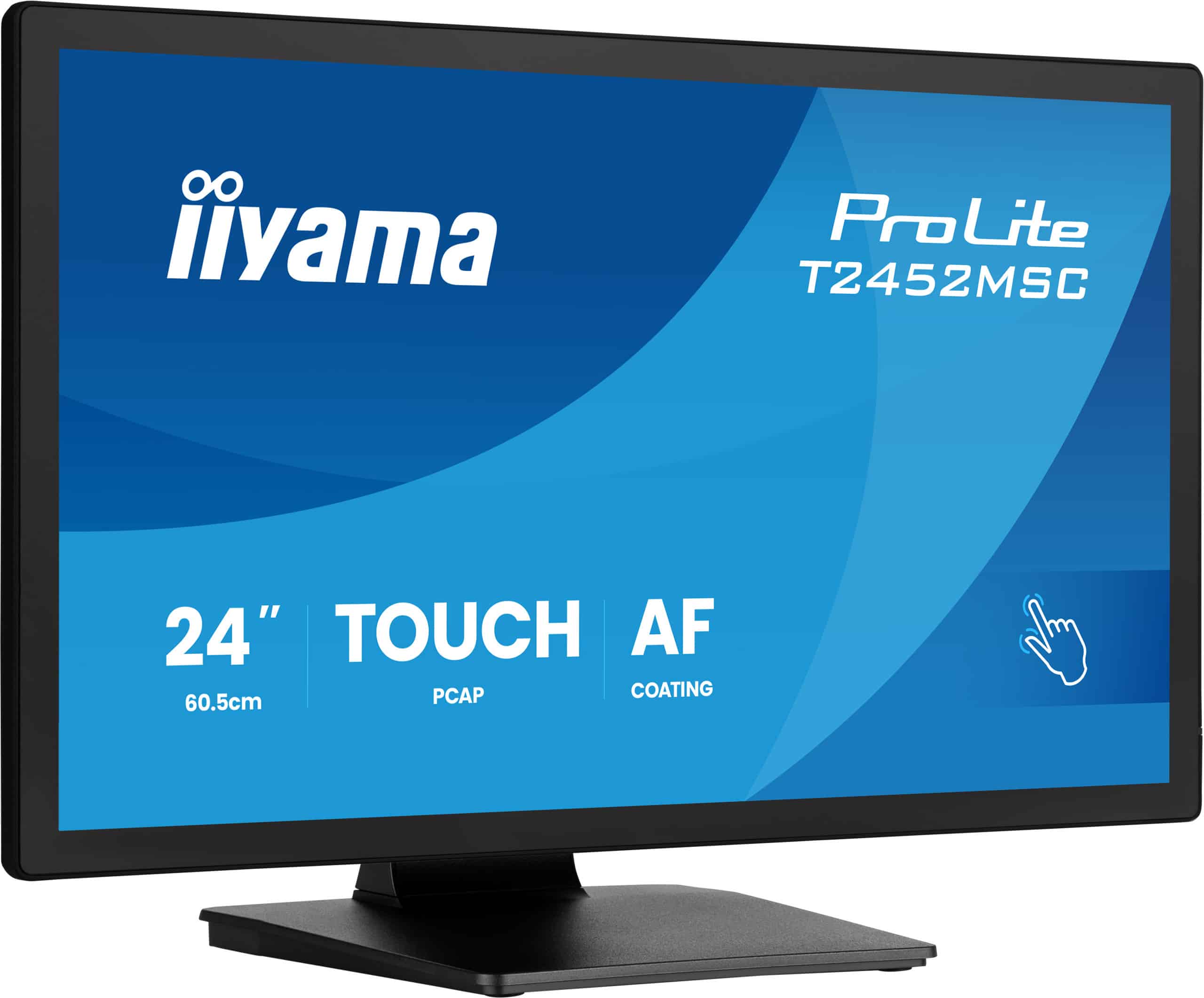 iiyama ProLite T2452MSC-B2 computer monitor 61 cm (24") 1920 x 1080 Pixels Full HD Touchscreen Zwart - Afbeelding 2