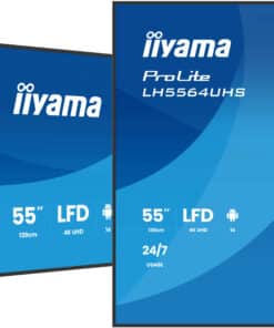 iiyama LH5564UHS-B1AG beeldkrant Digitale signage flatscreen 139,7 cm (55") Wifi 500 cd/m² 4K Ultra HD Zwart Type processor Android 24/7 Monitor