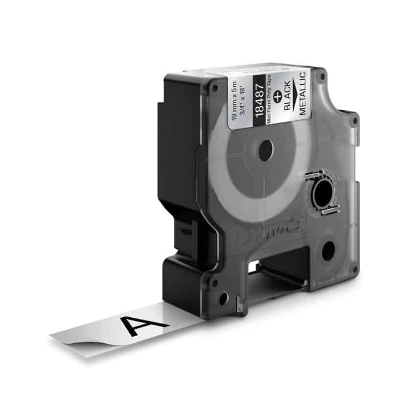 DYMO 18487 labelprinter-tape Zwart op metallic - Afbeelding 4