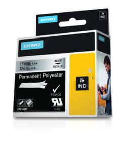DYMO 18487 labelprinter-tape Zwart op metallic - Afbeelding 2