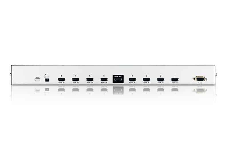 ATEN 8-poorts HDMI audio-/videoschakelaar, met IR-afstandsbediening