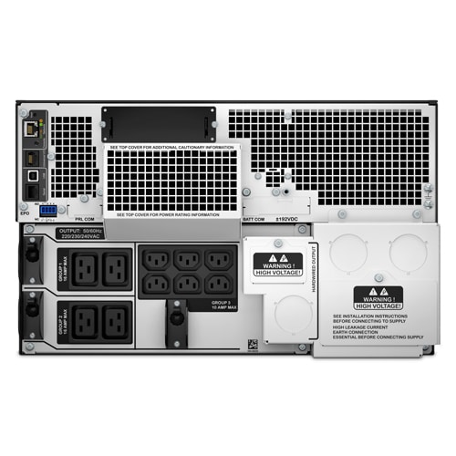 APC Smart-UPS On-Line SRT10KRMXLI - 10kW/VA, 6x C13 + 4x C19 + hardwire 1 fase uitgang, rackmountable, Embedded NMC - Afbeelding 2