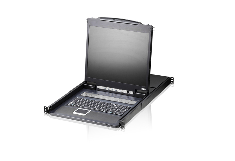 ATEN CL1308N-ATA-AU rack console 48,3 cm (19") Zwart 1U