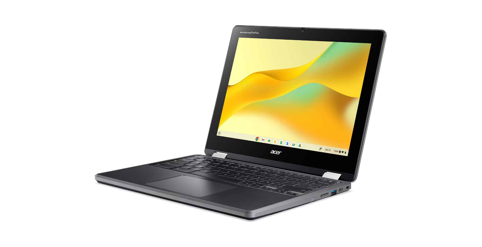 Acer Chromebook Spin 512 R856TN-TCO-C814 Intel N N100 30,5 cm (12") Touchscreen HD+ 4 GB LPDDR5-SDRAM 32 GB eMMC Wi-Fi 6E (802.11ax) ChromeOS Zwart - Afbeelding 4