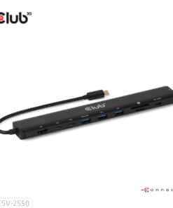 CLUB3D 10-1 Portable Dock USB Type-C 10Gbps to HDMI 8K30Hz PD3.1 Max.140Watt - Afbeelding 3