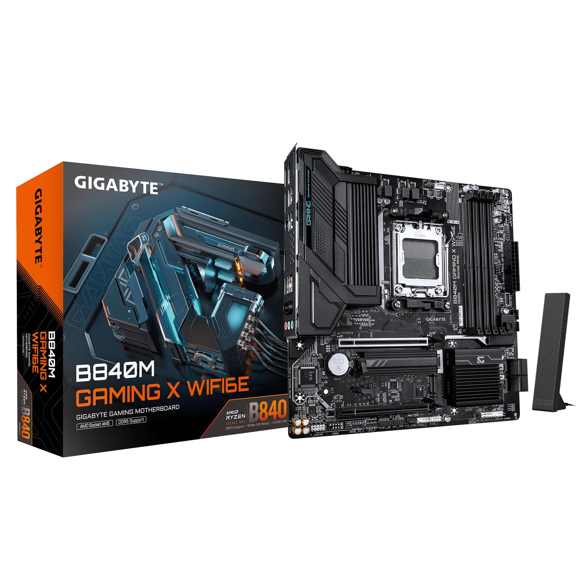 GIGABYTE B840M GAMING X WIFI6E AMD B840 Socket AM5 micro ATX