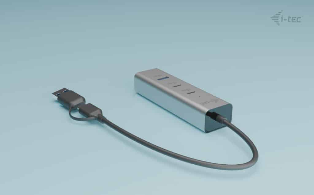 i-tec Metal Universal Charging HUB 2xUSB-C + 2x USB-A Port + Power Delivery 85W - Afbeelding 3