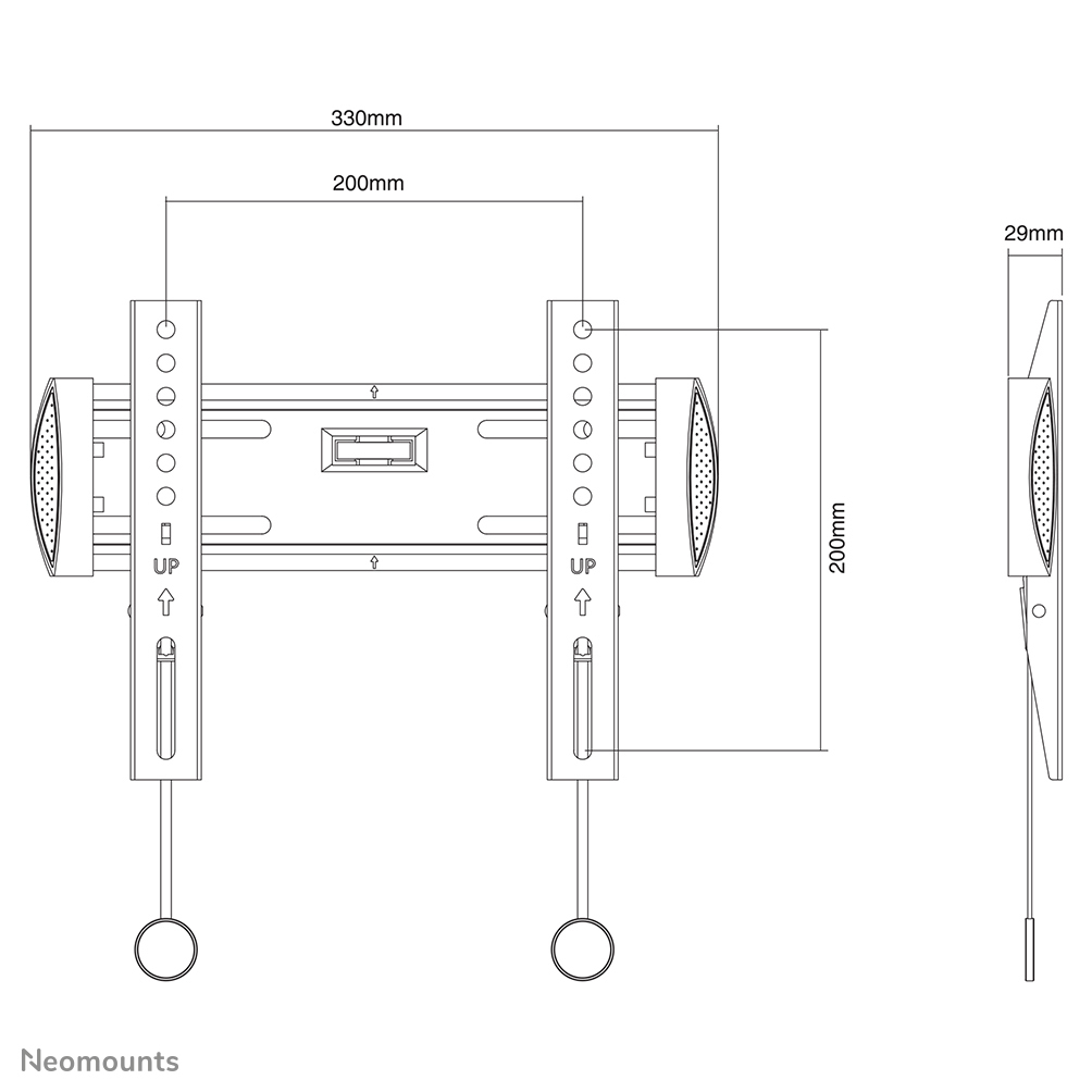 Neomounts tv wandsteun - Afbeelding 3