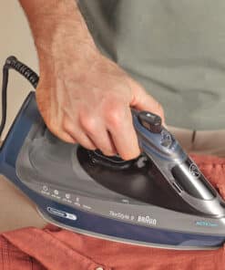 Braun TexStyle 9 0127409002 strijkijzer Stoomstrijkijzer EloxalPlus soleplate 3200 W Donkerblauw - Afbeelding 5