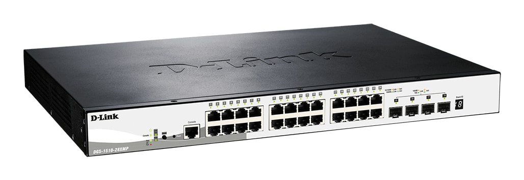 D-Link DGS-1510-28XMP Managed L2/L3 Gigabit Ethernet (10/100/1000) Power over Ethernet (PoE) Zwart, Grijs - Afbeelding 2