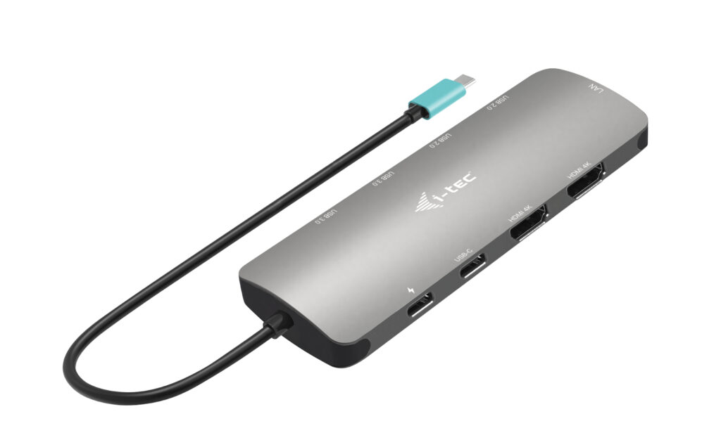 i-tec Metal USB-C Nano 2x Display Docking Station with PD 100 W + Charger 100W - Afbeelding 4