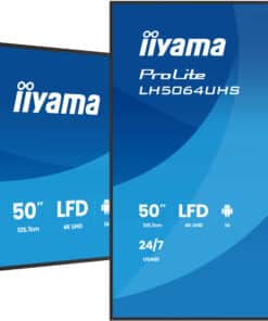 iiyama LH5064UHS-B1AG beeldkrant Digitale signage flatscreen 127 cm (50") Wifi 500 cd/m² 4K Ultra HD Zwart Type processor Android 24/7 Monitor