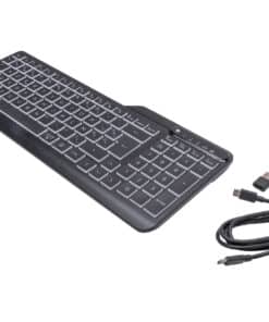 HP 400 backlit toetsenbord met kabel - Afbeelding 2