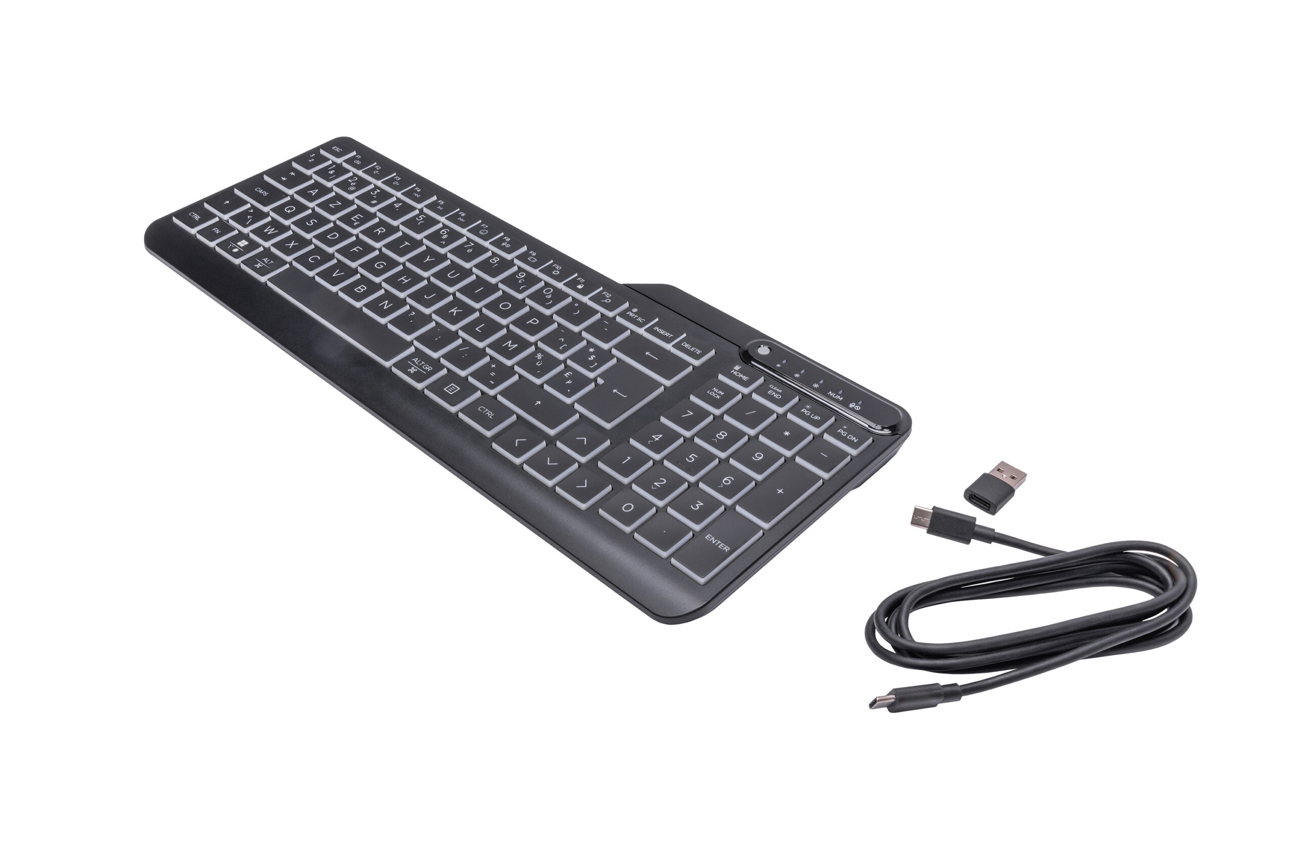 HP 400 backlit toetsenbord met kabel - Afbeelding 2