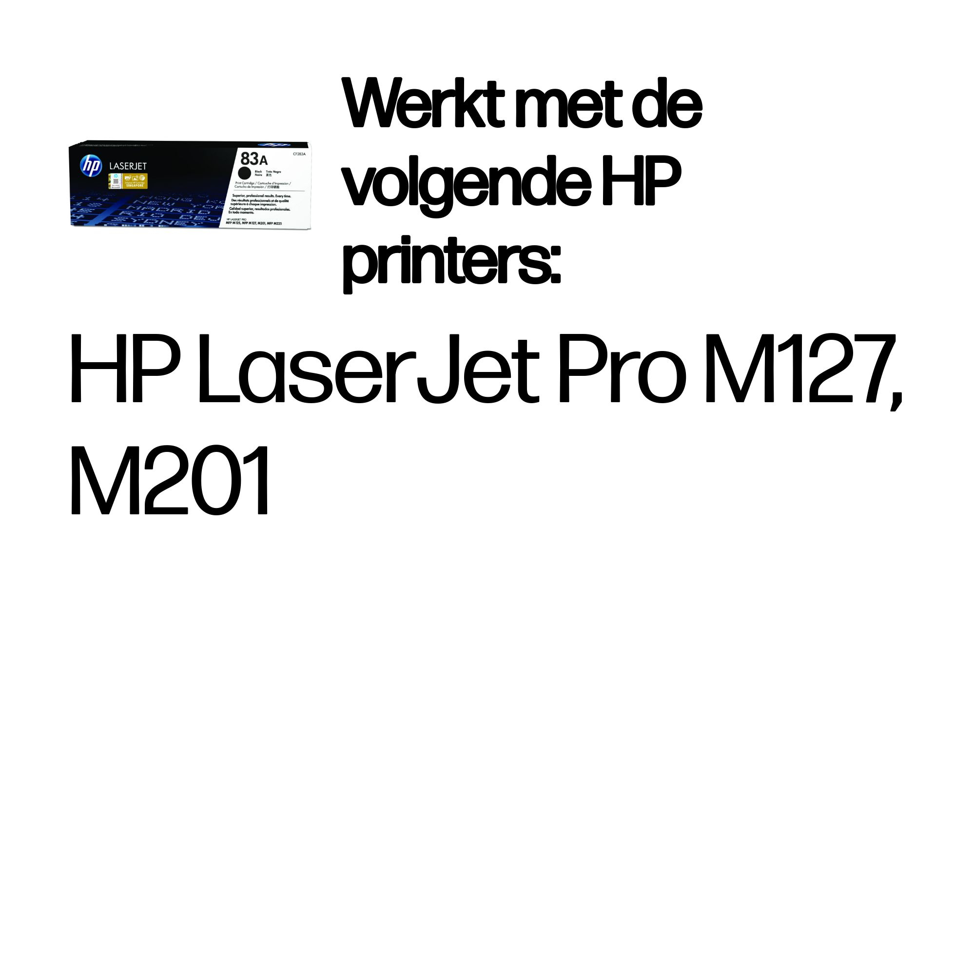 HP 83A originele zwarte LaserJet tonercartridge