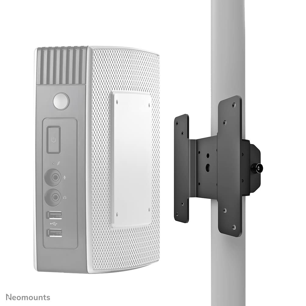 Neomounts THINCLIENT-05 thin client holder for monitor arm Adjustable H/V, Black