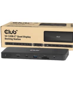 CLUB3D Club 3D 14-in-1 USB-C Quad Display Dockingstation – 4 Schermen & 100W Snelladen