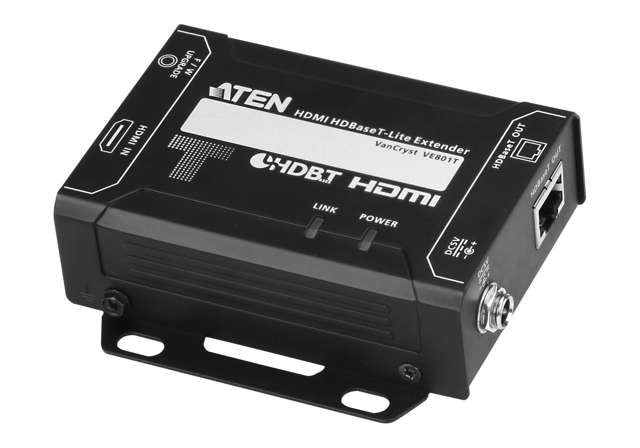 ATEN VE801T audio/video extender AV-zender Zwart