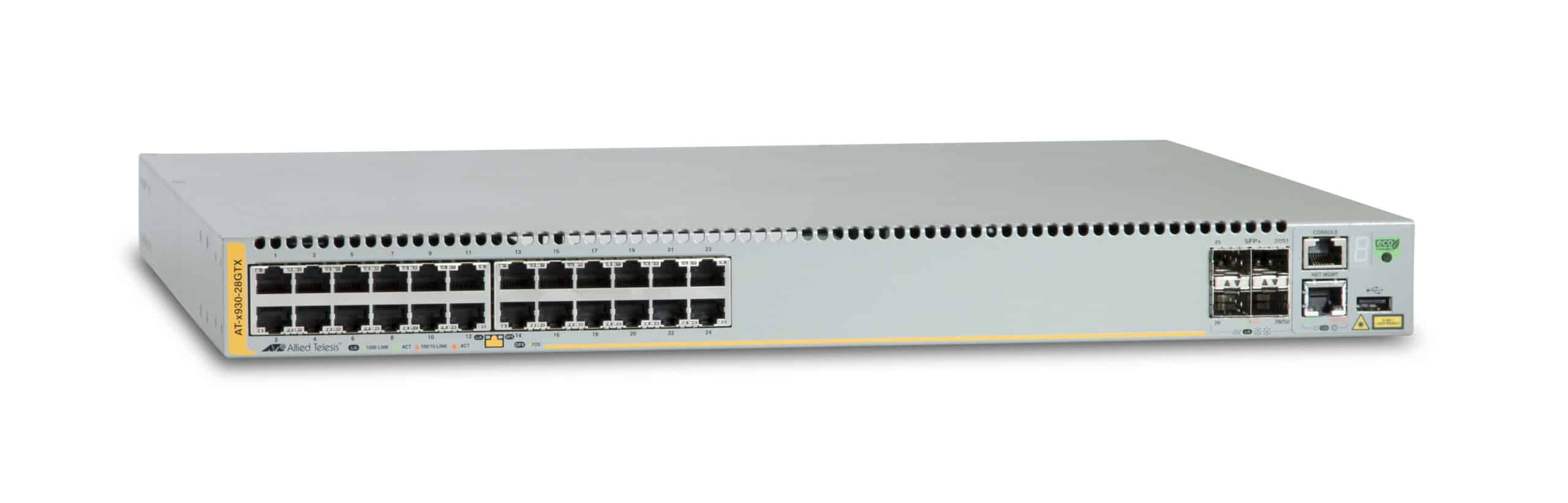 Allied Telesis AT-x930-28GTX Managed L3 Gigabit Ethernet (10/100/1000) Grijs