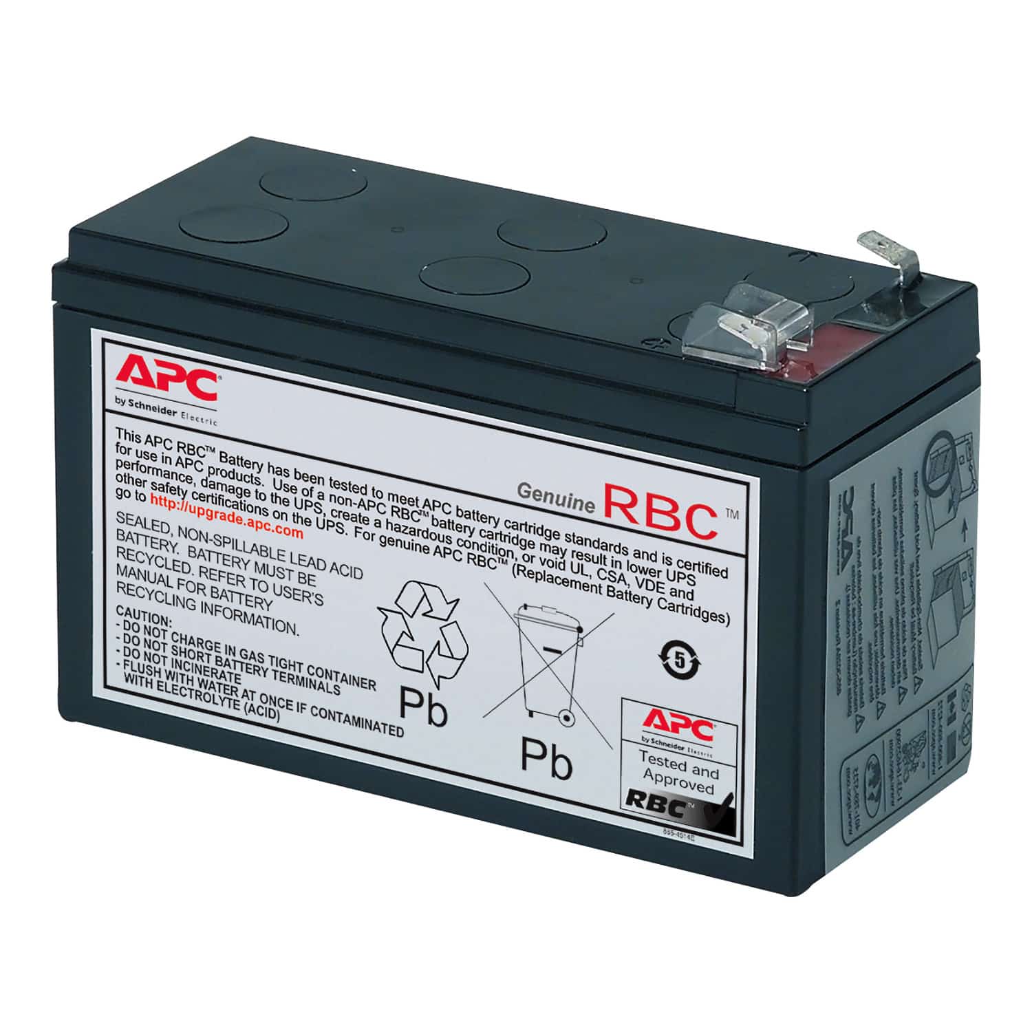 APC vervangende accu 12V-7,2Ah met 2 jaar garantie