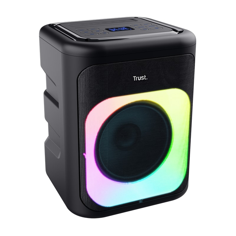 Trust Azura Party Speaker - Bluetooth speaker – 50W vermogen – RGB-verlichting – Zwart