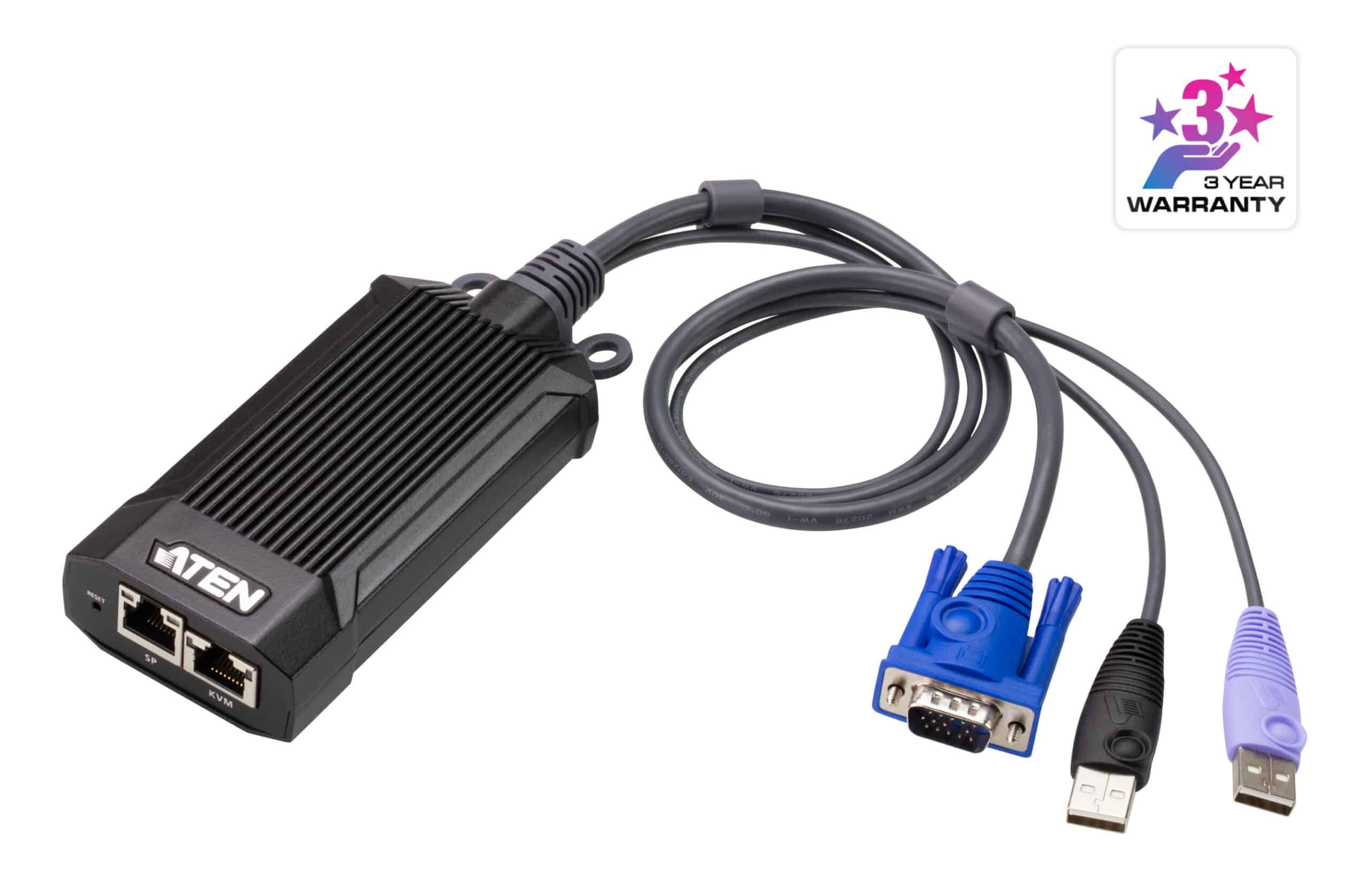 ATEN KG1900T KVM-switch Zwart, Blauw, Paars