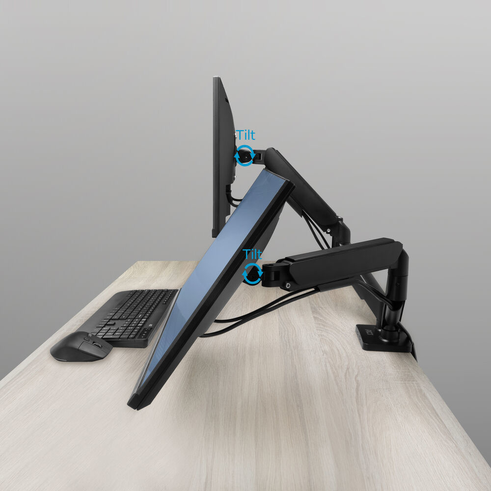 ACT Monitorarm 35", gasveer, 2 monitoren, Essentials - Afbeelding 2