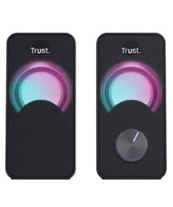 Trust Arys Compact RGB Speakerset - 2.0 speakerset – RGB-verlichting – USB-gevoed – Zwart