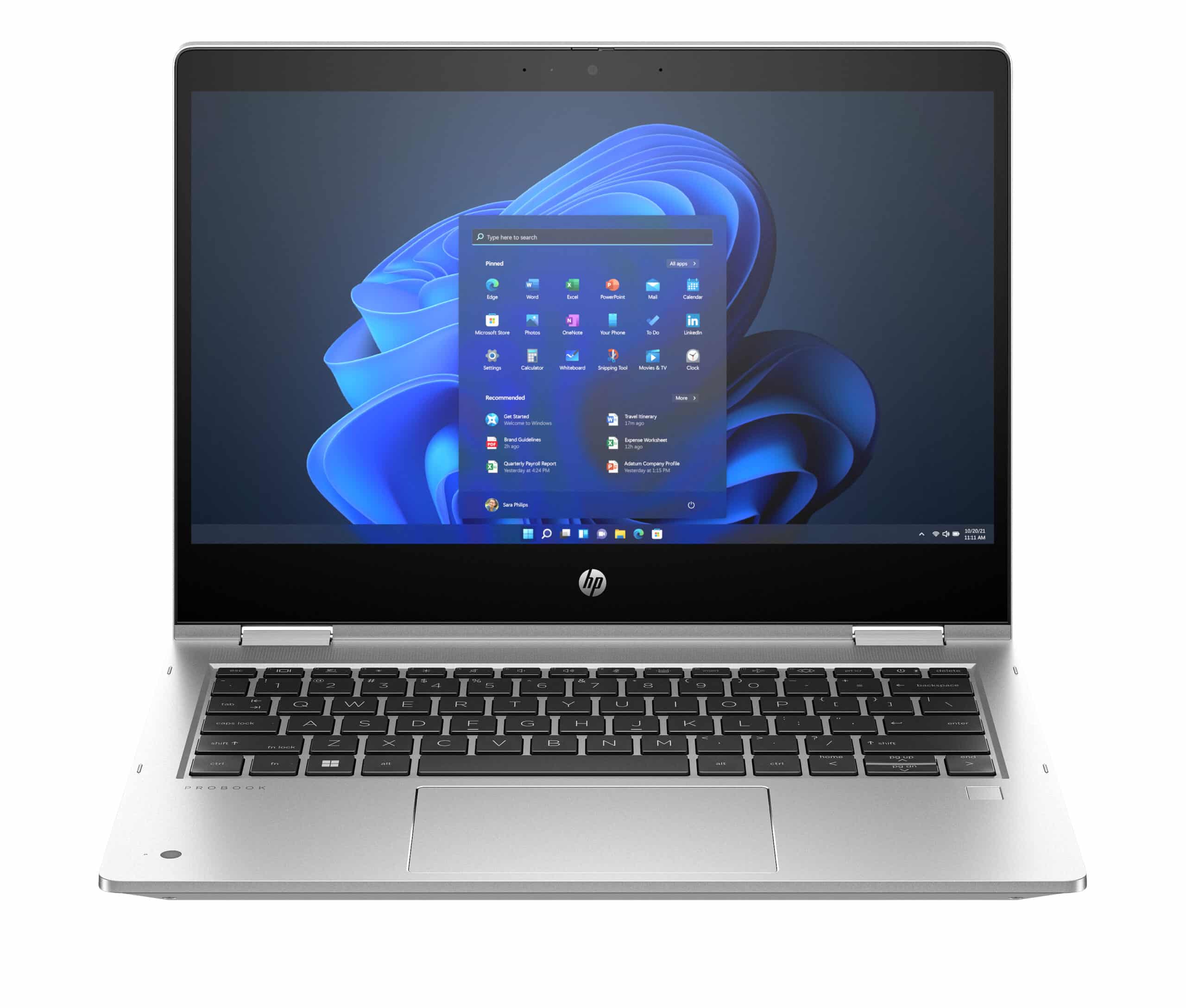 HP Pro x360 435 G10 AMD Ryzen 5 7530U Hybride (2-in-1) 33,8 cm (13.3") Touchscreen Full HD 16 GB DDR4-SDRAM 512 GB SSD Wi-Fi 6 (802.11ax) Windows 11 Pro Zilver Laptop - Afbeelding 5