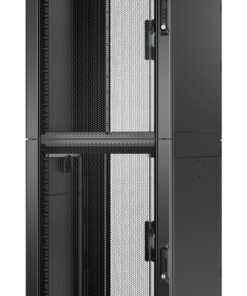 APC NetShelter SX, serverrackbehuizing, colocatie, 2 x 20U, 600W x 1070D mm, met zijkanten, zwart