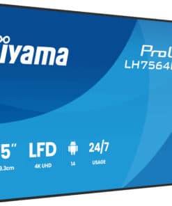iiyama LH7564UHS-B1AG beeldkrant Digitale signage flatscreen 190,5 cm (75") Wifi 500 cd/m² 4K Ultra HD Zwart Type processor Android 24/7 - Afbeelding 4