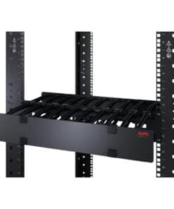 APC Horizontale kabelmanager, 1U x 4" diep, enkelzijdig met kap - Afbeelding 3