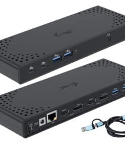 i-tec USB 3.0 / USB-C / Thunderbolt 3 Dual Display Docking Station Gen2 + Power Delivery 100W
