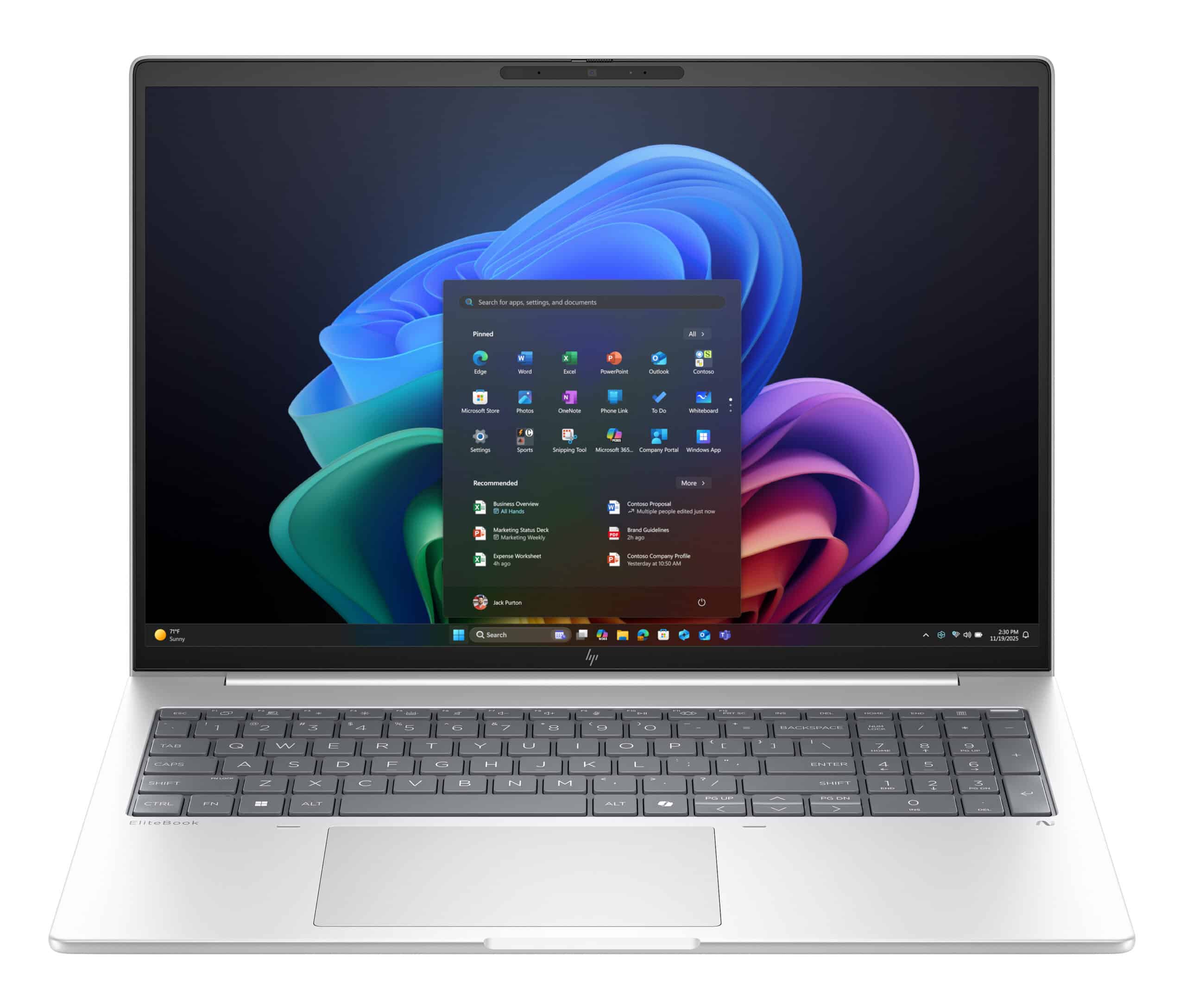 HP EliteBook 8 G1i 16 AI (NGAI PC) UMA U7 258V + 32GB / 16.0 WUXGA W+LBL UWVA 400 5MP IR ISP+ bnt Panel / 1TB PCIe NVMeValue / W11p64NextGenPremium / 1 Yr Warr QWERTZ Laptop