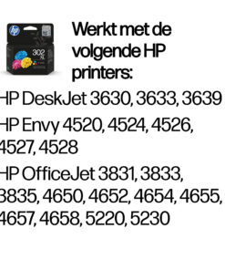 HP 302XL originele high-capacity drie-kleuren inktcartridge