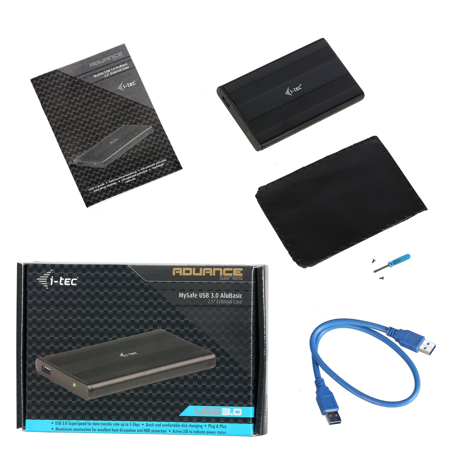 i-tec Advance MYSAFEU312 behuizing voor opslagstations HDD-/SSD-behuizing Zwart 2.5" - Afbeelding 8
