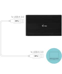 i-tec Advance MYSAFEU312 behuizing voor opslagstations HDD-/SSD-behuizing Zwart 2.5" - Afbeelding 7